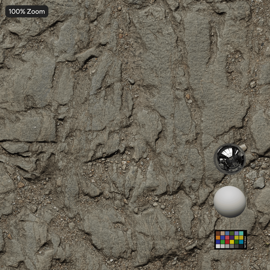 흙 바닥에 큰 돌 텍스처