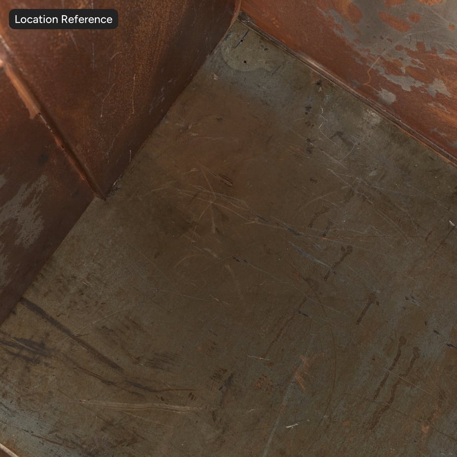 Rusty Metal Panel Texture, Brown
