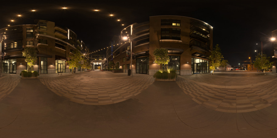 Clear Evening City Sidewalk Outdoor Sky HDRI