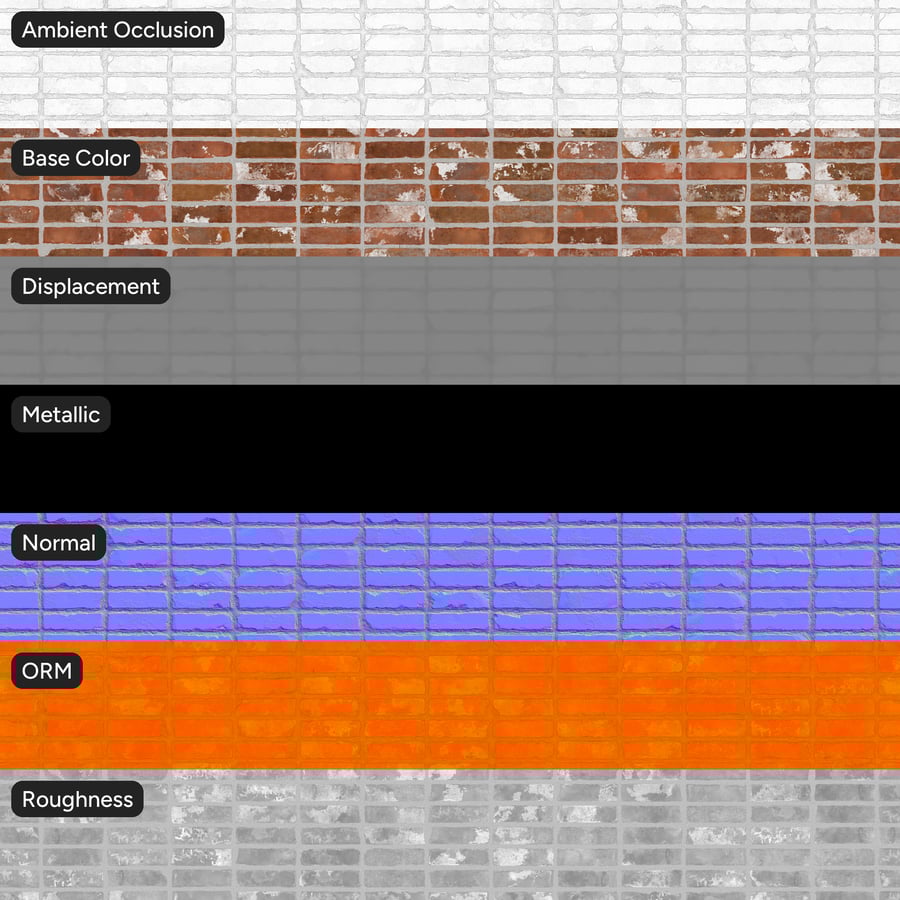 Reclaimed Stack Bond Brick Wall Texture
