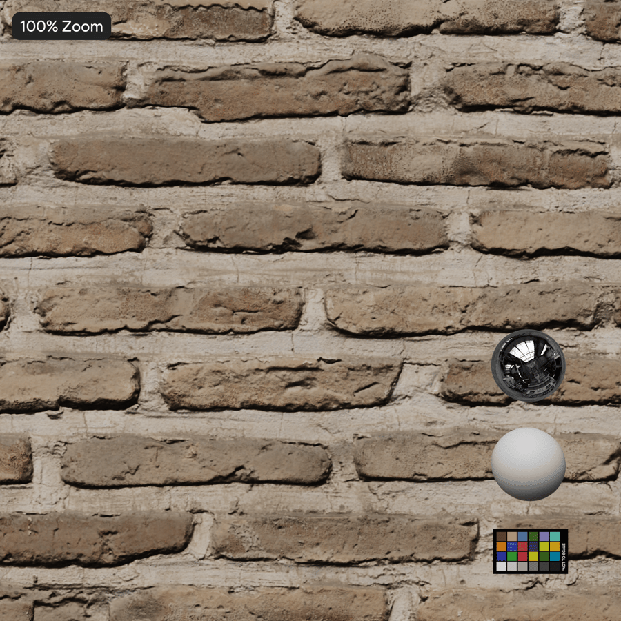 薄砖墙纹理，米色