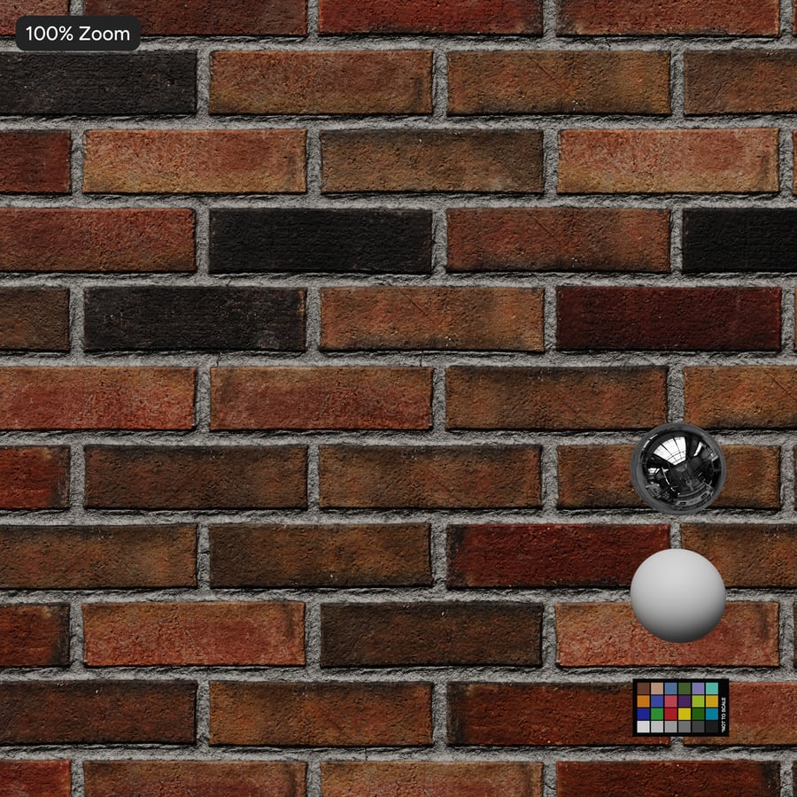 Texture de mur de briques, multicolore