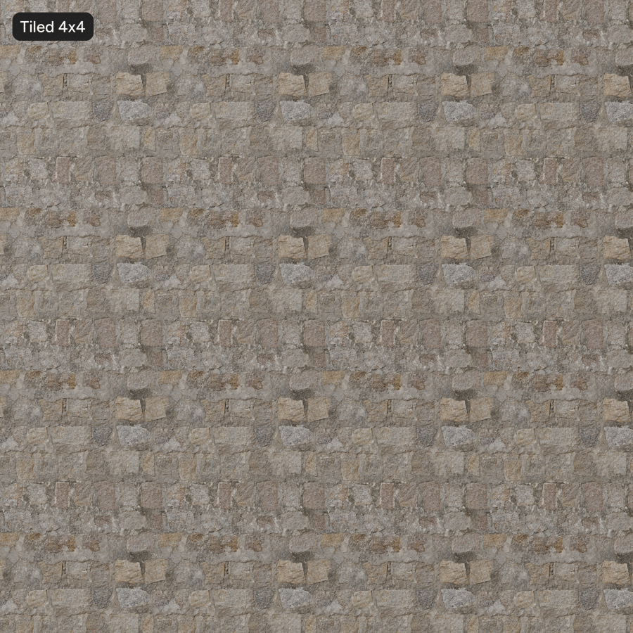 Weathered Rubble Stone Wall Texture
