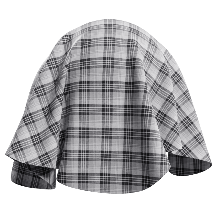 Tartan Cotton Plaid Fabric Texture, Grey