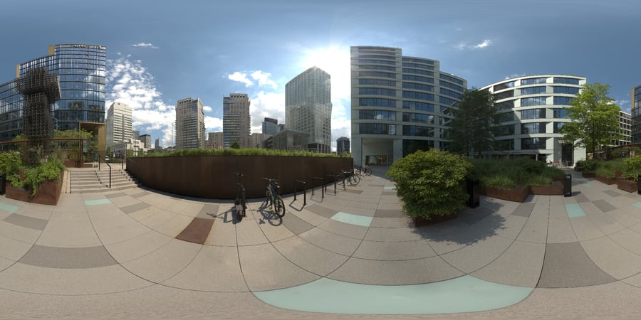 Urban Plaza Business District HDRI, Sunny