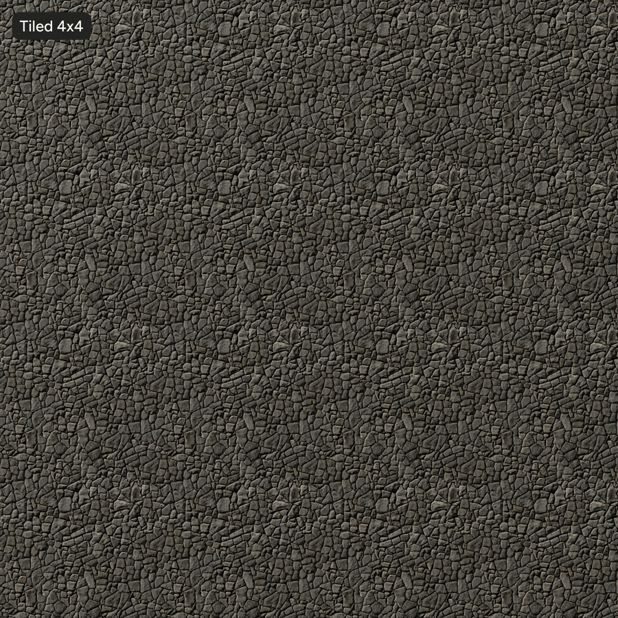 Basalt Rubble Stone Wall Texture