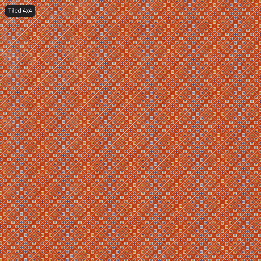 Diamond Talavera Ceramic Tile Texture, Red