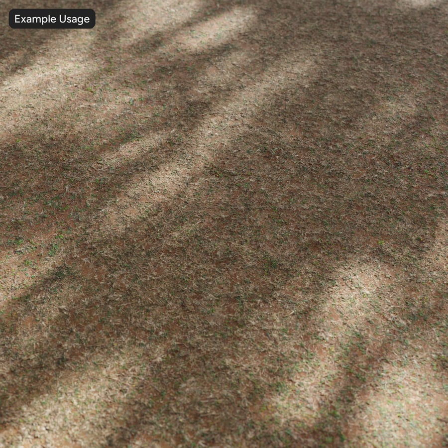 Textura de relva irregular sobre terra