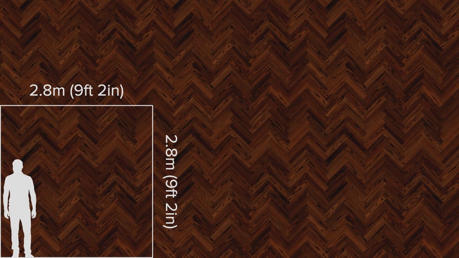 Cognac Herringbone Pattern Oak Wood Flooring Texture