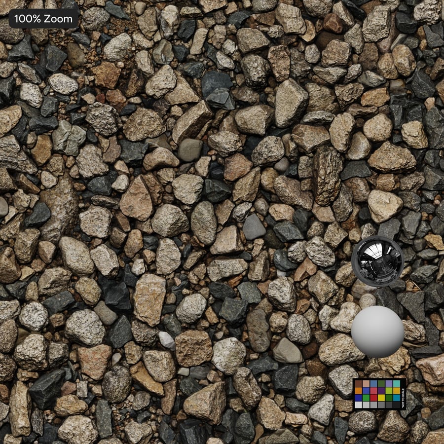 Mixed Pebbles Texture