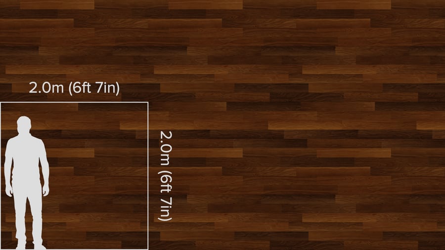 Oak Wood Board Texture, Dark Brown