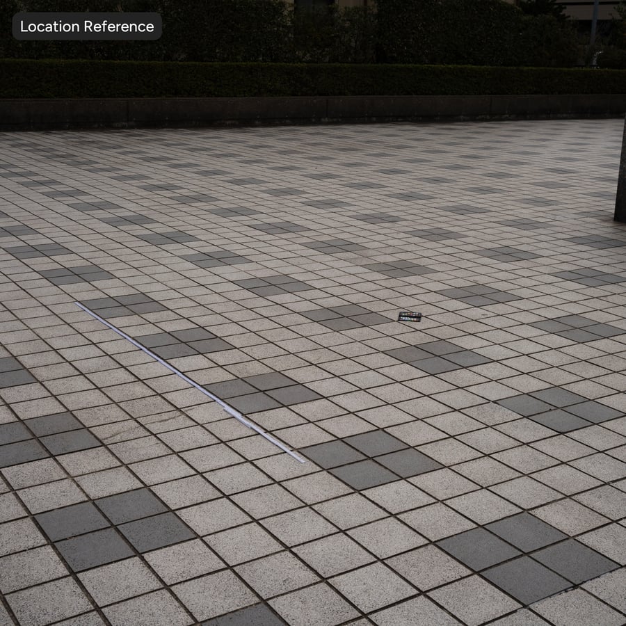 Granietbestrating, meerkleurig