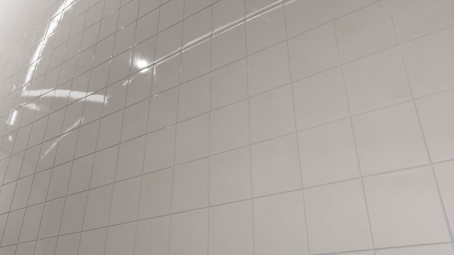 Textura de azulejo quadrado cerâmico brilhante, bege creme