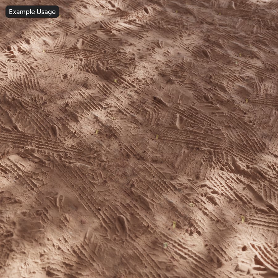 泥泞道路上的轮胎印 Texutre（红色