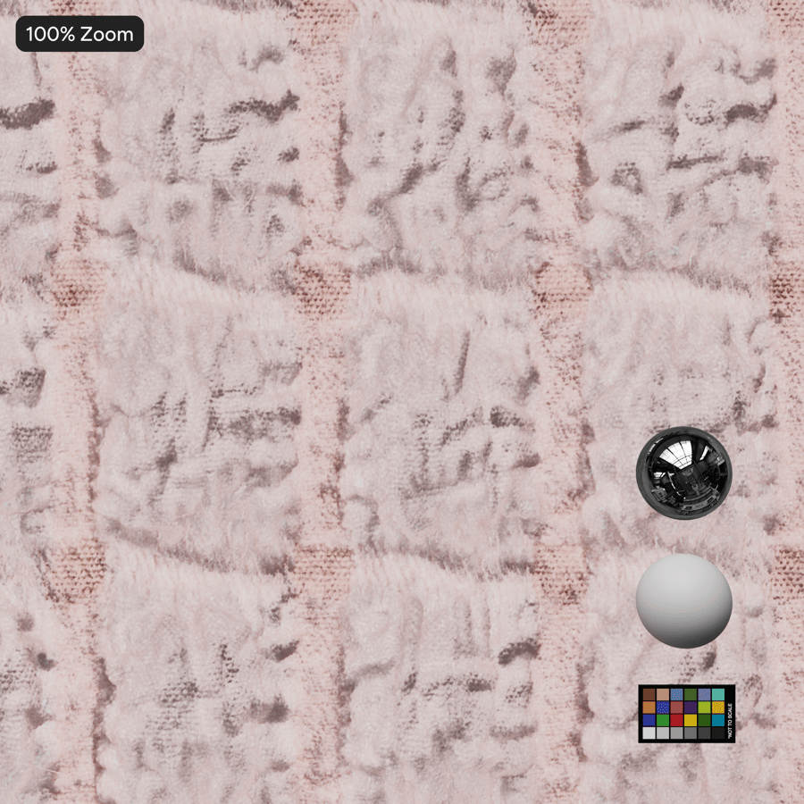 華夫格織物紋理，粉紅色