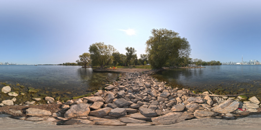 Hdr Outdoor Toronto Centre Island Beach Day Hazy 001