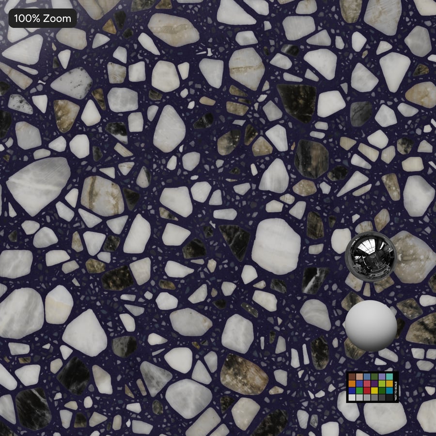 Gespikkelde nevel Terrazzo-textuur, paars