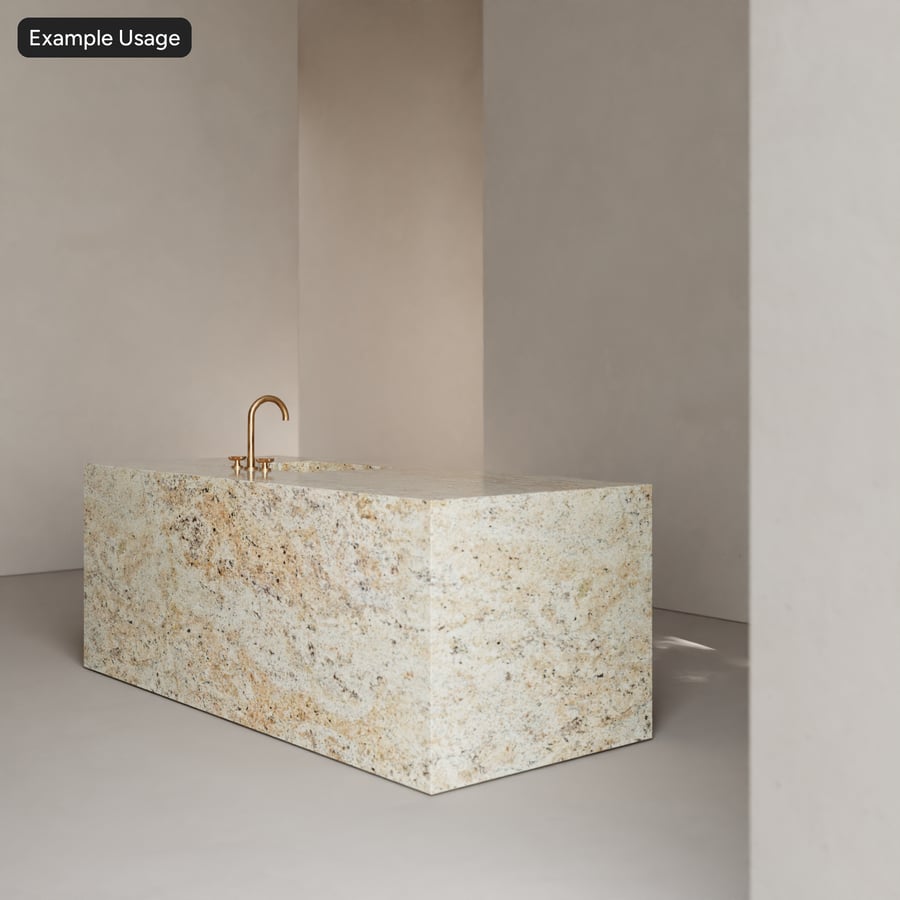 Polished Granite Stone Texture, Pale Peach