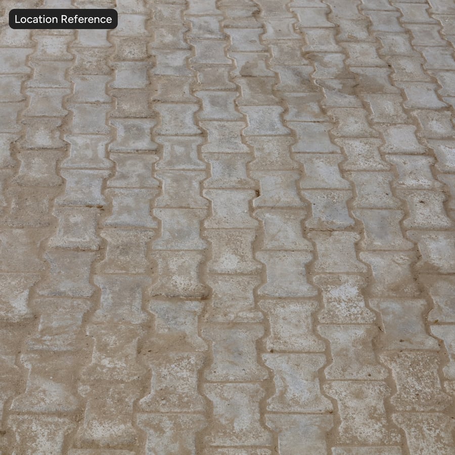 Texture de pavé de course Dumbbell, gris