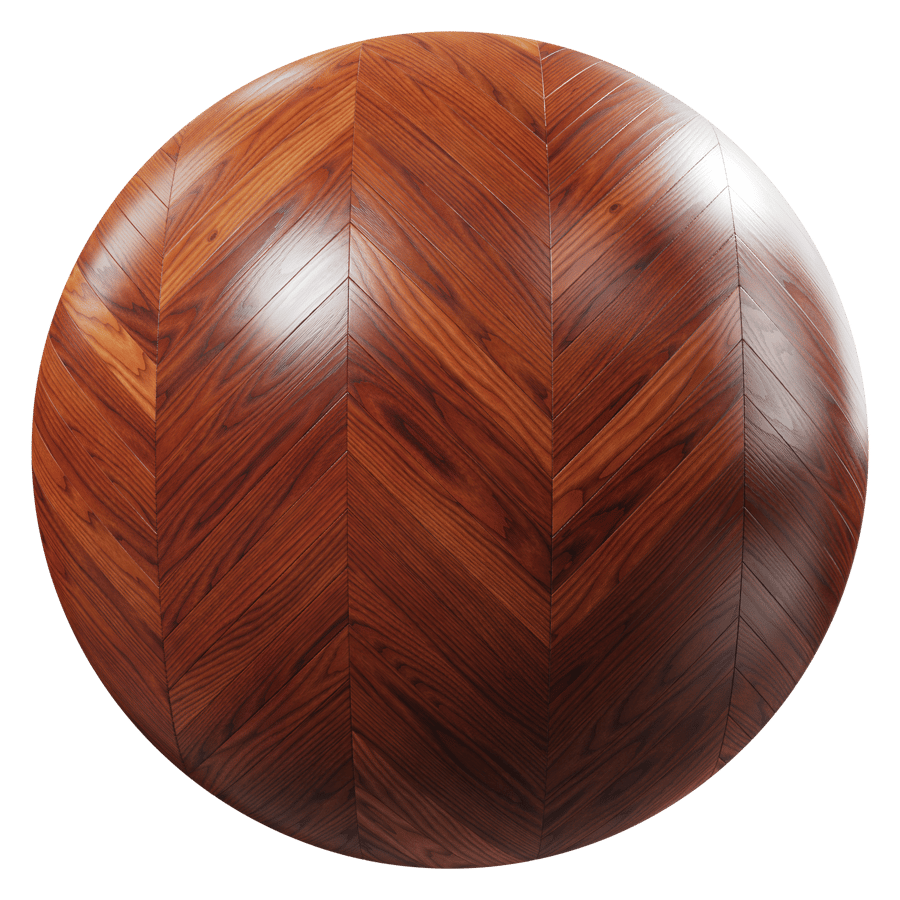 Deep Ginger Chevron Pattern Ash Wood Flooring Texture