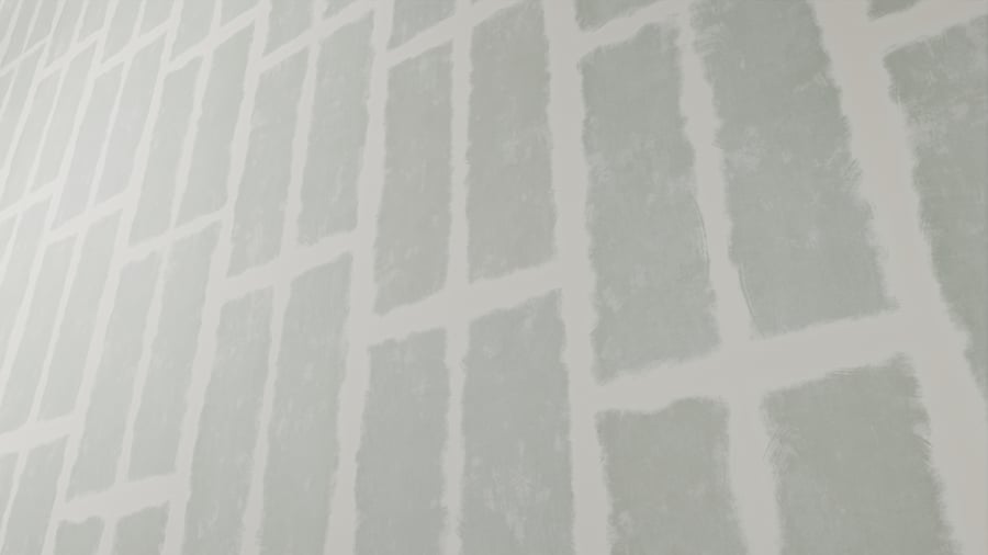 Prepared Vertical Offset Pattern Drywall Texture