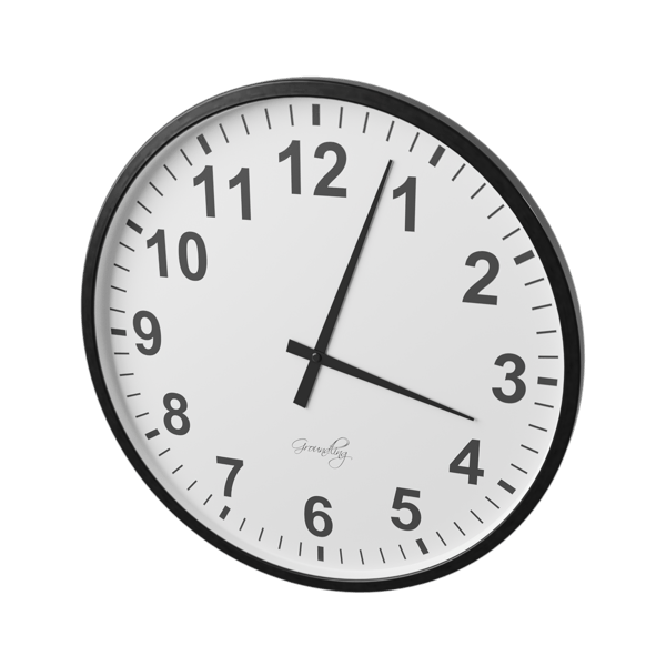 Modèle d'horloge, blanc