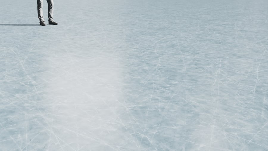 Clean Hockey Ice Ground Texture