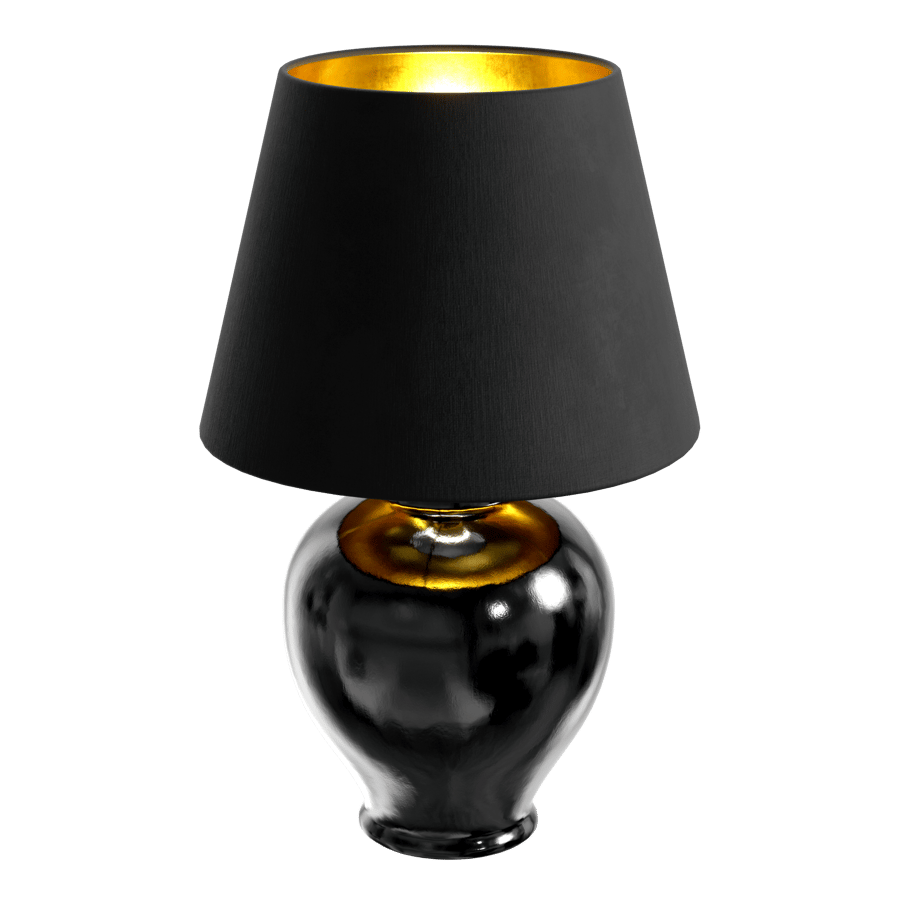 Lâmpada Kelantis Grandeur Shade da Eno Ceramic, preta