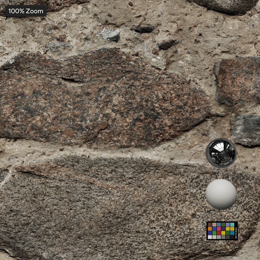 Texture de mur en pierres de taille mixtes