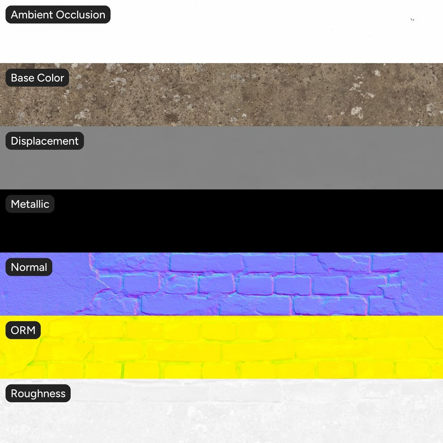 Old Plaster on Brick Wall Texture