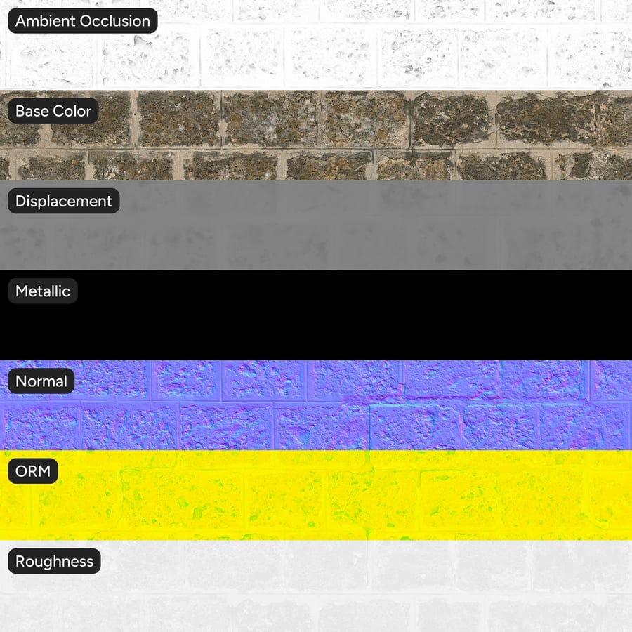 Textura otesaných bloků ze zvětralého sopečného tufu, šedo-hnědá