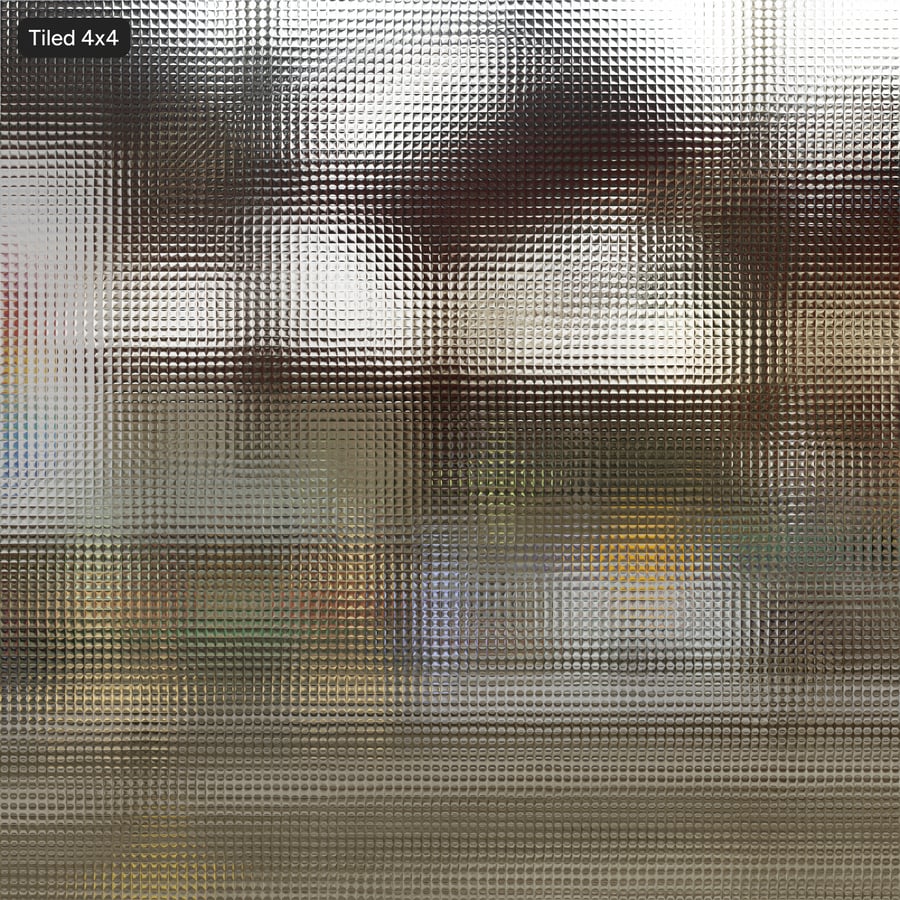 Obscure Cross Reeded Glass Texture