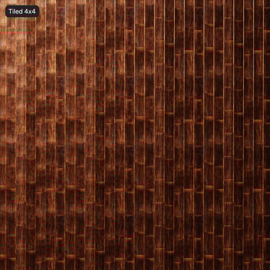 Textura de telhas verticais de cobre