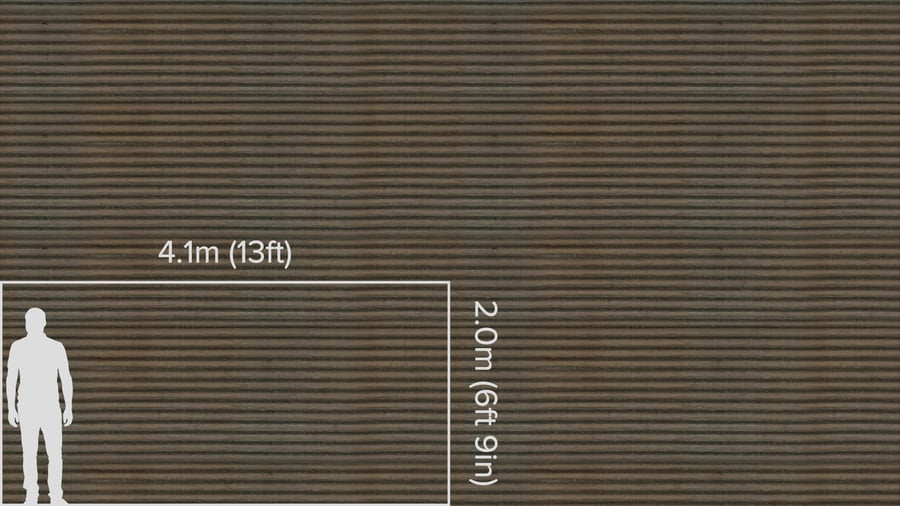 Weathered Ribbed Metal Texture