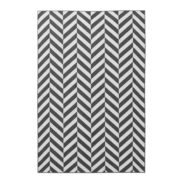 Harlequin Designer Rug Model, White & Charcoal Grey