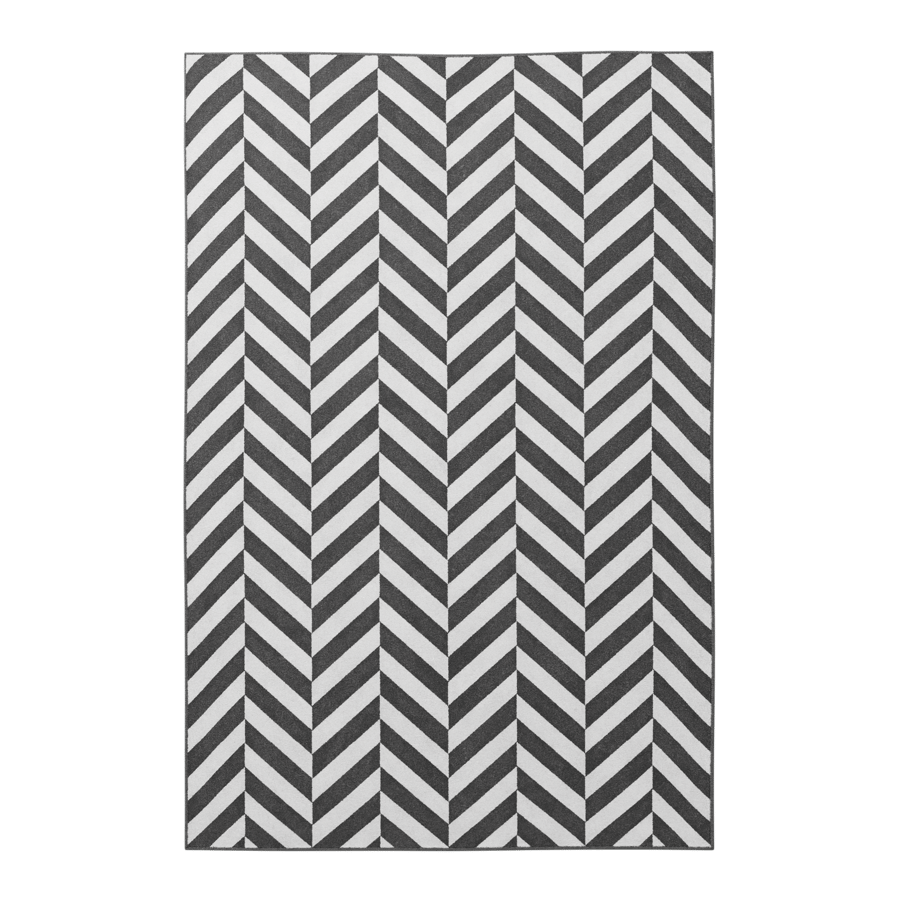 Harlequin Designer Rug Model, White & Charcoal Grey - Poliigon