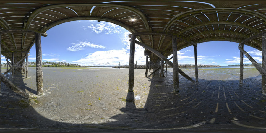 Whiterock Mudflats Cloudy Day Outdoor Sky HDRI