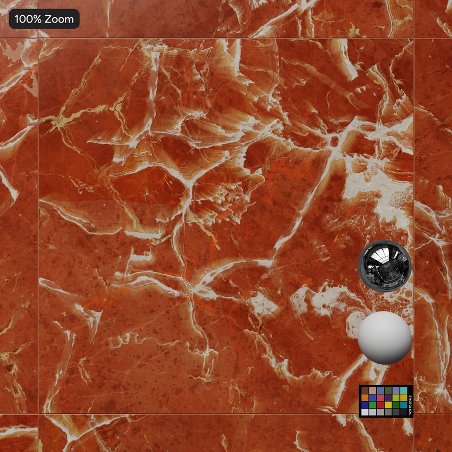 Azulejo quadrado de mármore mate, vermelho laranja