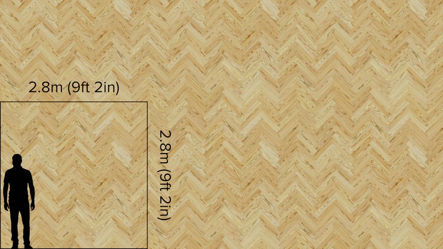 Natural Herringbone Pattern Ash Wood Flooring Texture