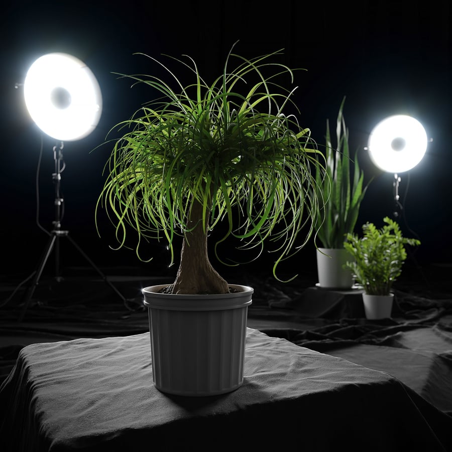 Planta de palmeira rabo de cavalo modelo