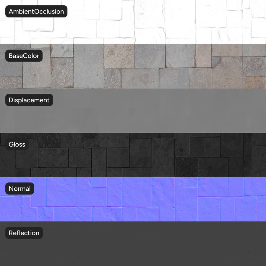 Patterned Stone Paver Texture