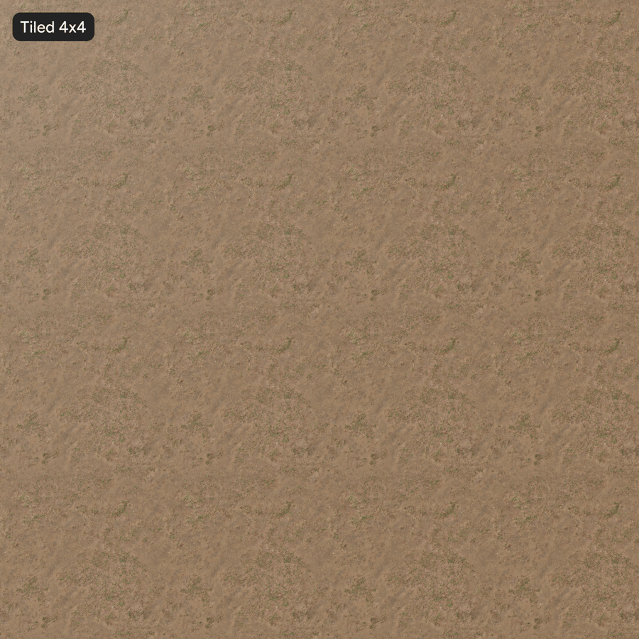 Texture d'herbe parsemée sur sol en terre battue