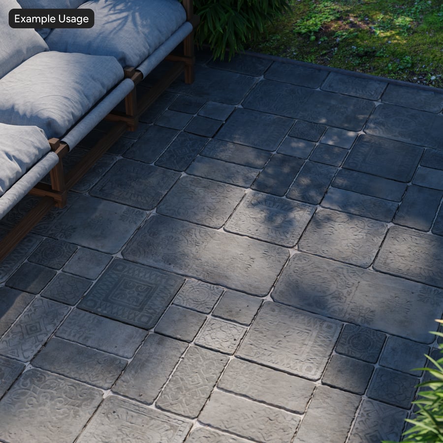 Decoratieve bestrating Textuur