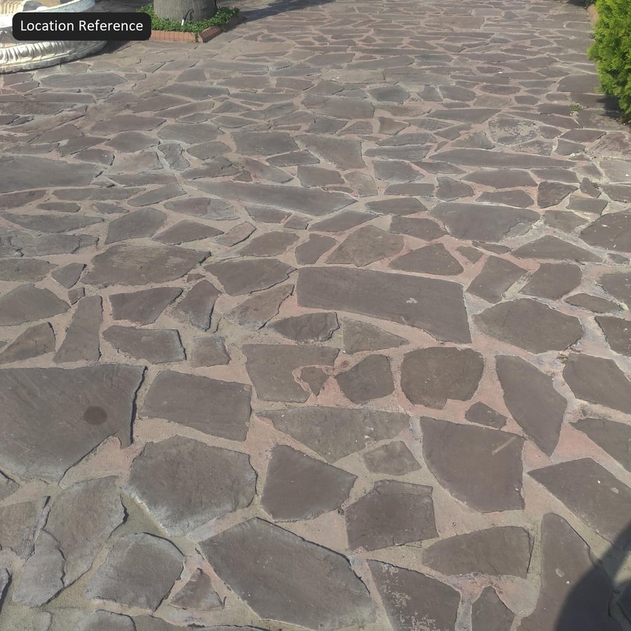 낡은 깃대석 패버 텍스처, 레드