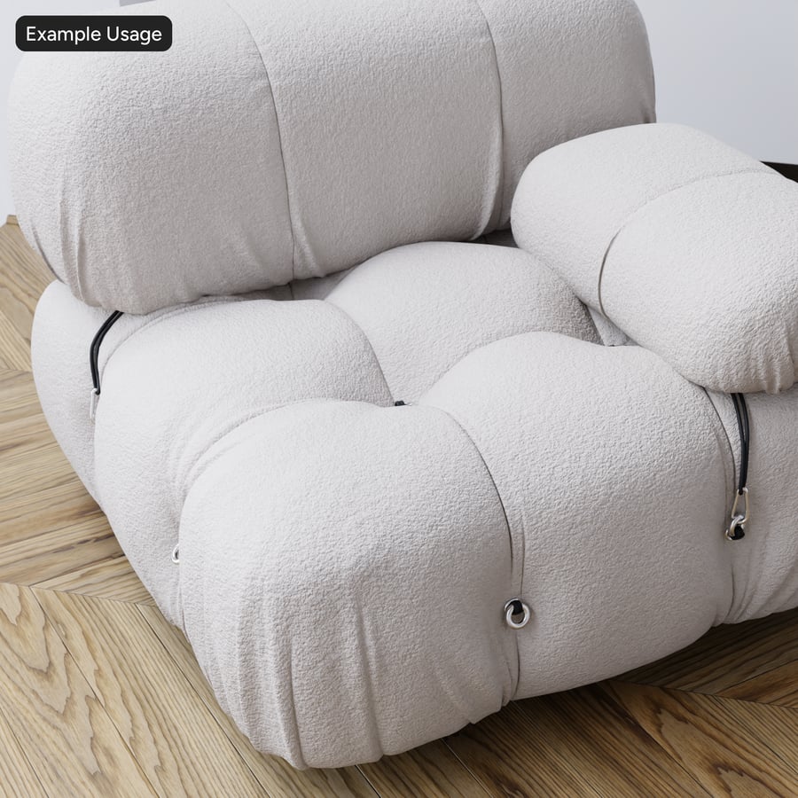 Gelockter Bouclé-Stoff Textur