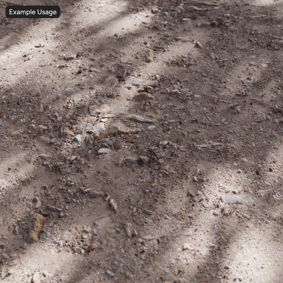 Mixed Rocks on Ground Texture