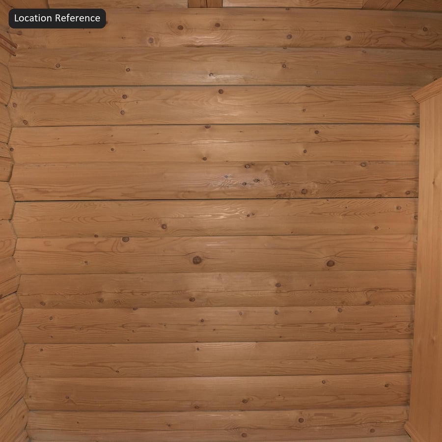 Textura de Revestimento de Tronco de Pinho Meio-Redondo Maquinado, Âmbar Mel