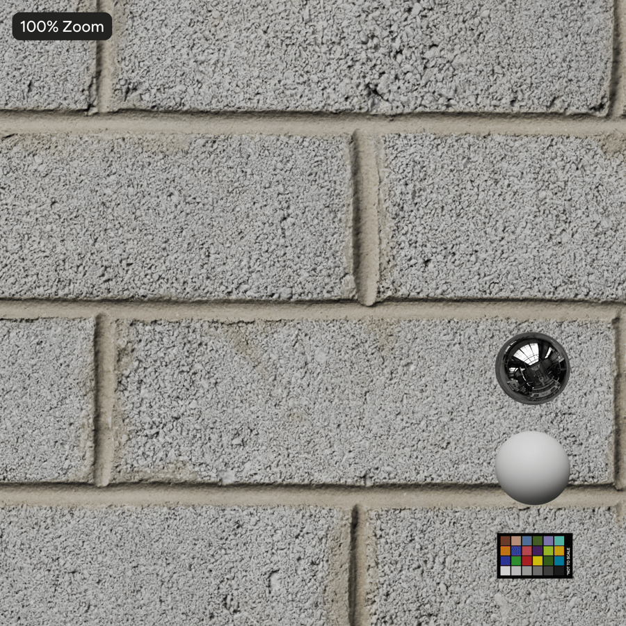 Slim Sandfaced Running Bond Concrete Block Wall Texture, White (textures de blocs de béton)