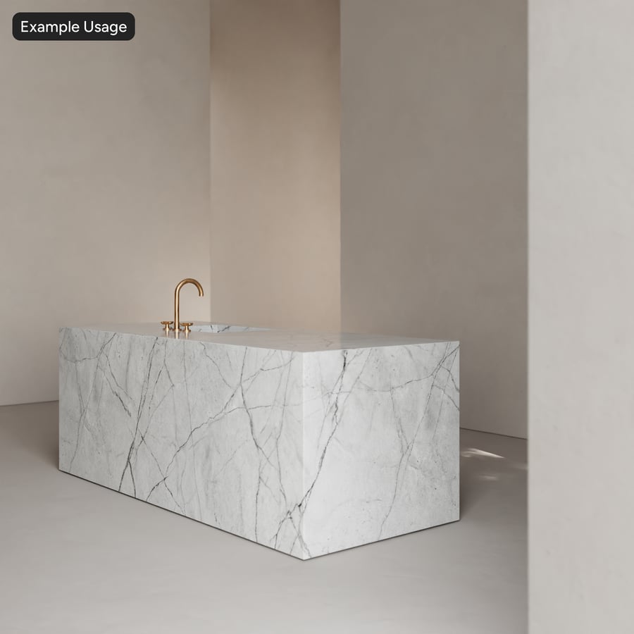 Polished Marble Slab Texture, White