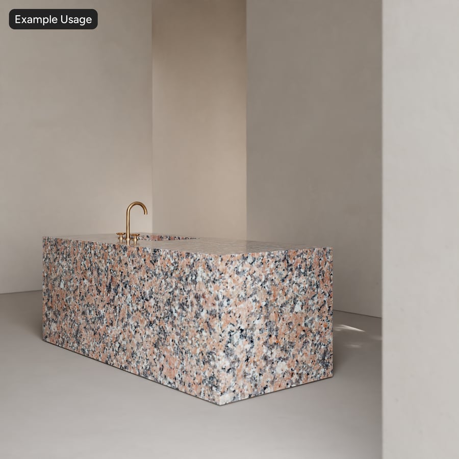 Textura de pedra de granito polido, Twilight Blush